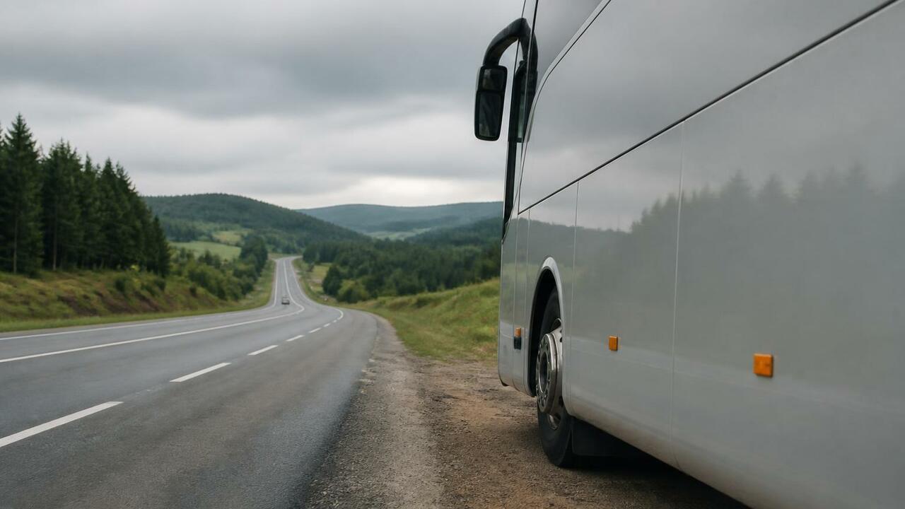 ДТП под Чёлвой: автобус съехал в кювет, 20 пострадавших Автобус попал в ДТП на трассе Пермь-Березники, ...