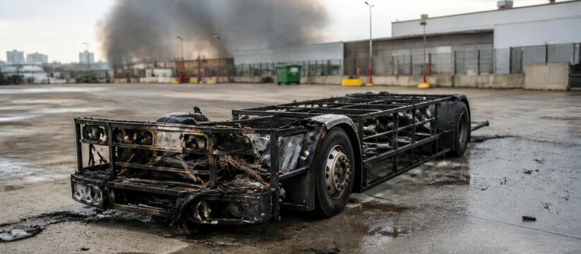 Возгорание автобусов в Пермском парке. По верси...