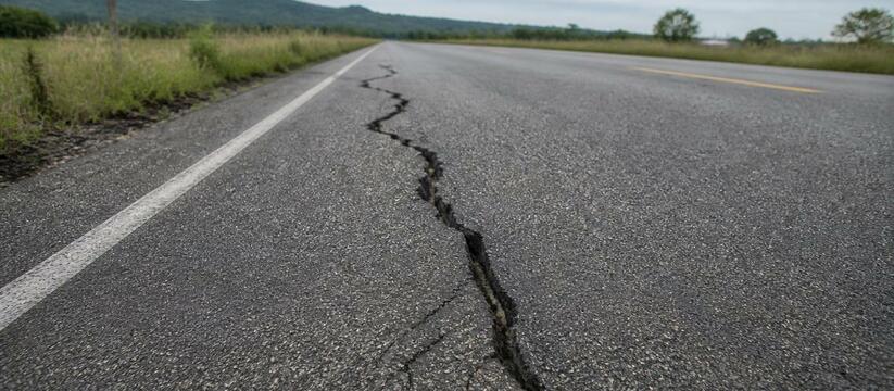 Карстовый провал перекрыл движение на трассе По...