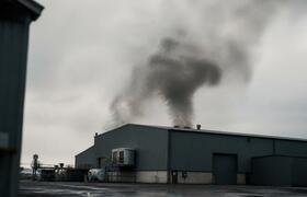 Пожар на лесозаготовительном комбинате в Солика...